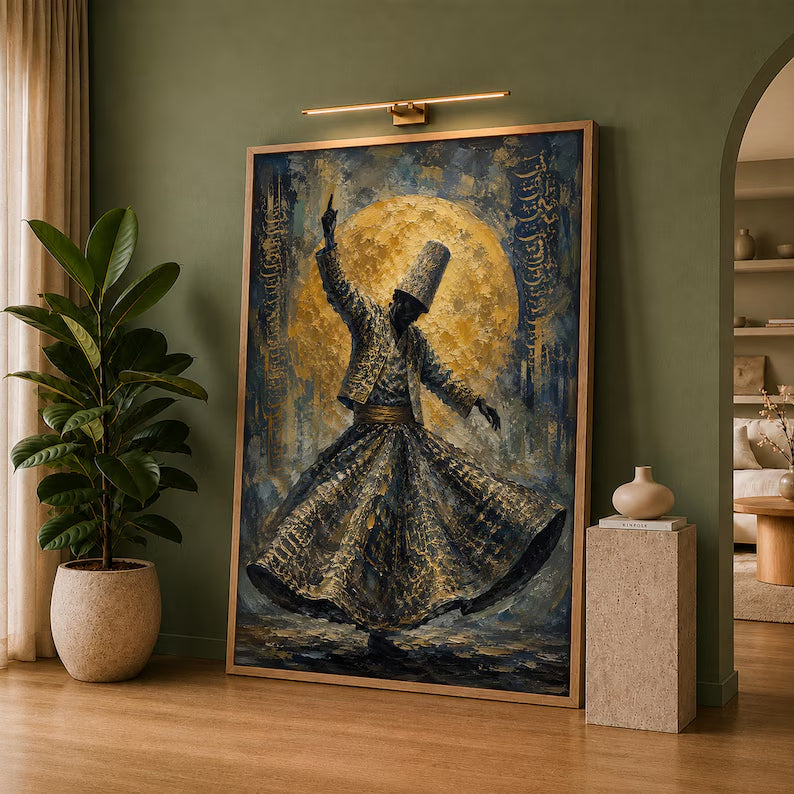 Dervish Sufism Wall Art VIII - Canvas Frame
