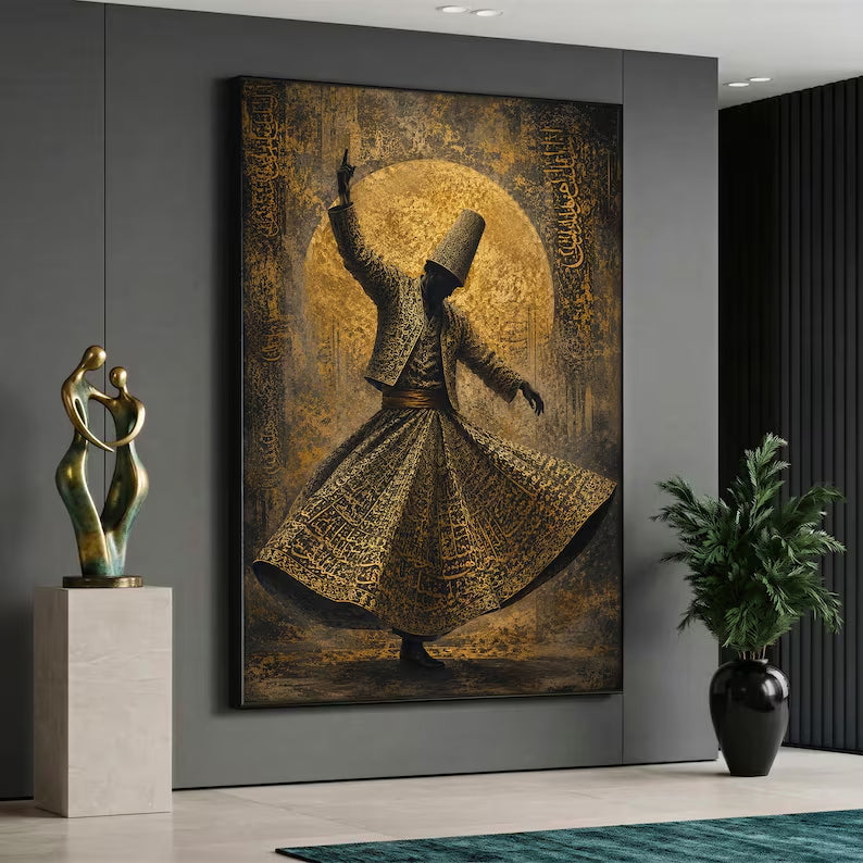 Dervish Sufism Wall Art IX - Canvas Frame
