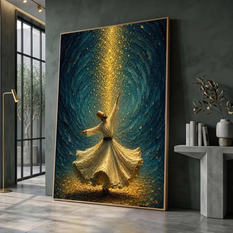 Sufism Dancing Wall Art - Canvas Frame