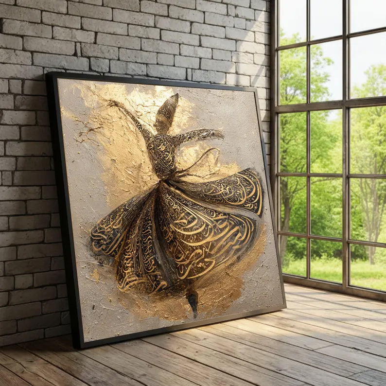 Sufism Dancing Wall Art - Canvas Frame