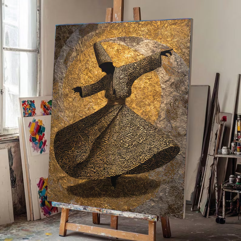 Sufism Dancing Wall Art I - Canvas Frame