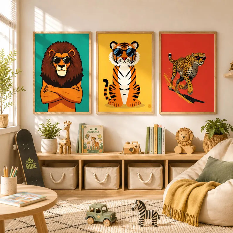 Playroom Wall Art - Set of 3