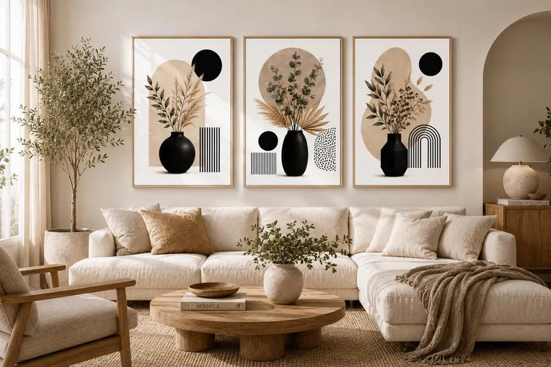 Japandi Wall Art - Set of 3