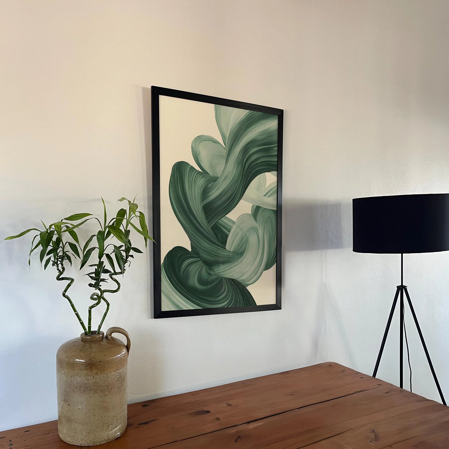 Sage Green Mid Century - Modern Wall Art