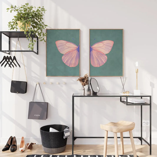 Pink Butterfly Wings - Set of 2