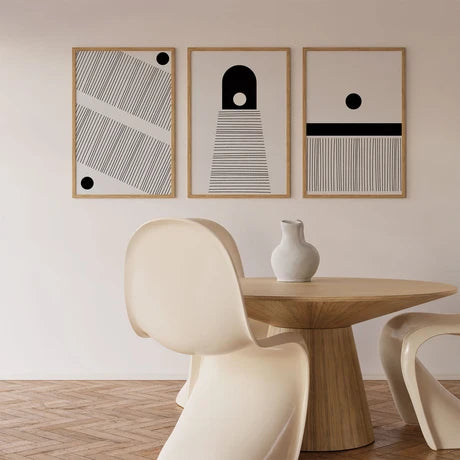Dots Abstract Art - Set of 3