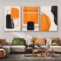 Abstract Black Orange Art