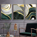 Boho Green Golden - Set of 3