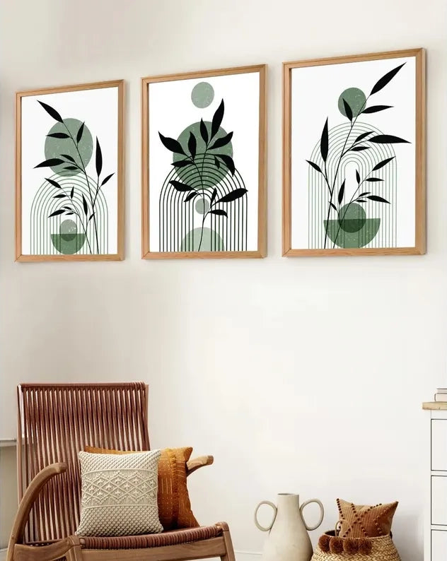 Boho Wall Art Scandinavian Set of 3