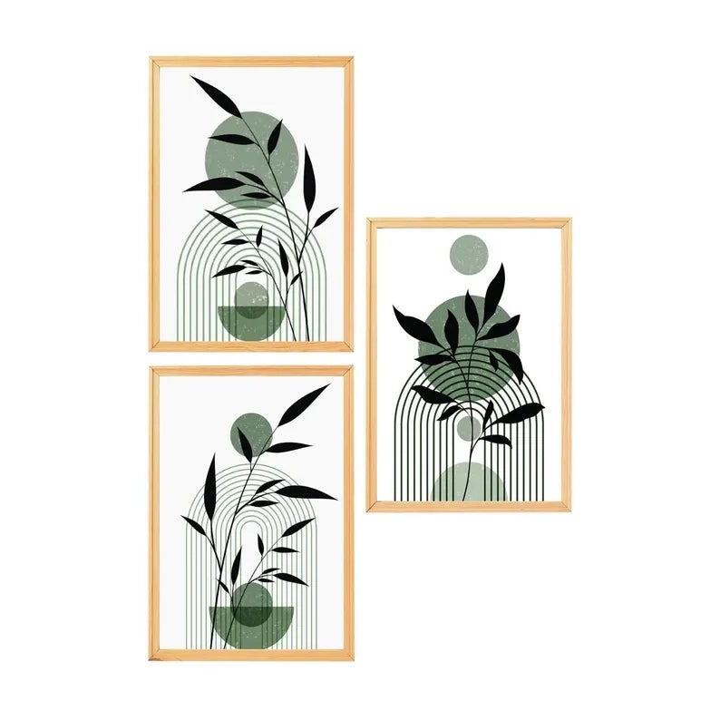 Boho Wall Art Scandinavian Set of 3
