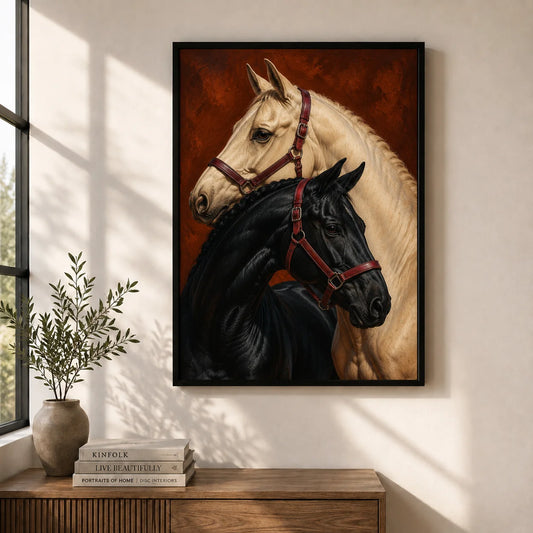Two Horse Wall Frame