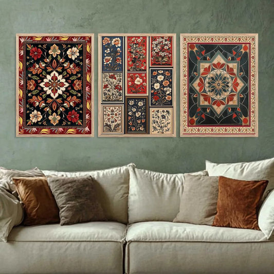 Traditional Door Wall Art  - Set of 3