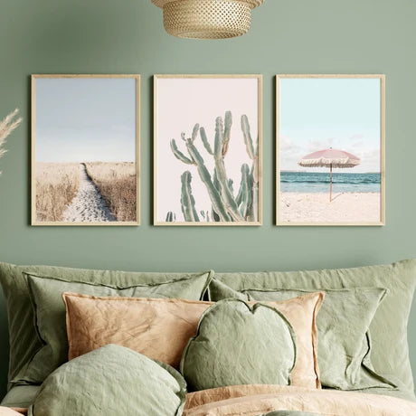 Beach Side Wall Art - Set of 3
