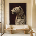 Elegant Leopard Portrait Wall Art | Luxury Wildlife Frame