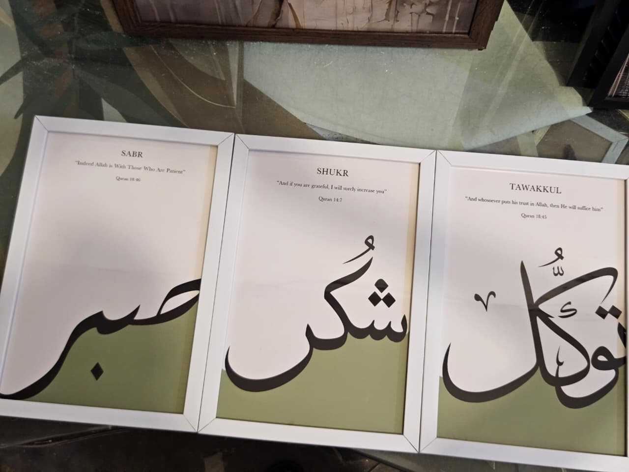 Sabr Shukr Tawakal - Set of 3