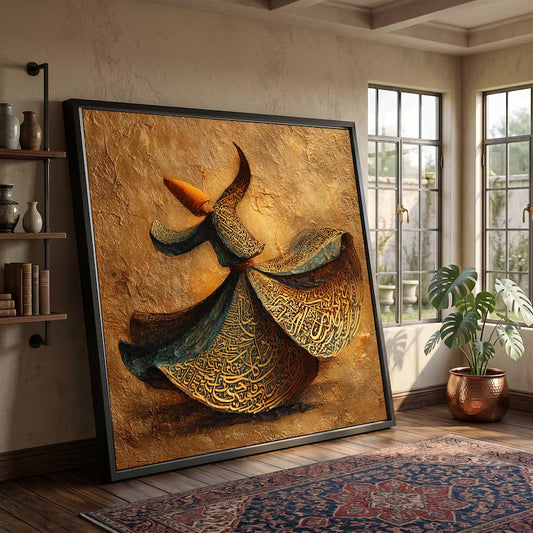 Dervish Sufism Wall Art V - Canvas Frame