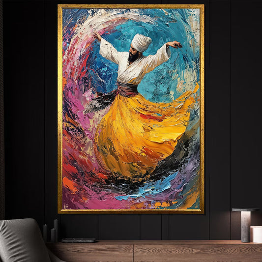 Dervish Sufism Wall Art VII - Canvas Frame