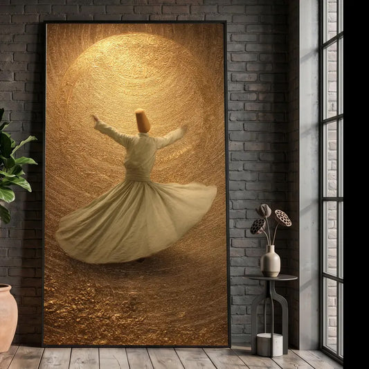 Sufism Dancing Wall Art III - Canvas Frame