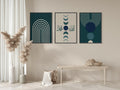 Set of 3 Boho Dark Green Zikr Frame