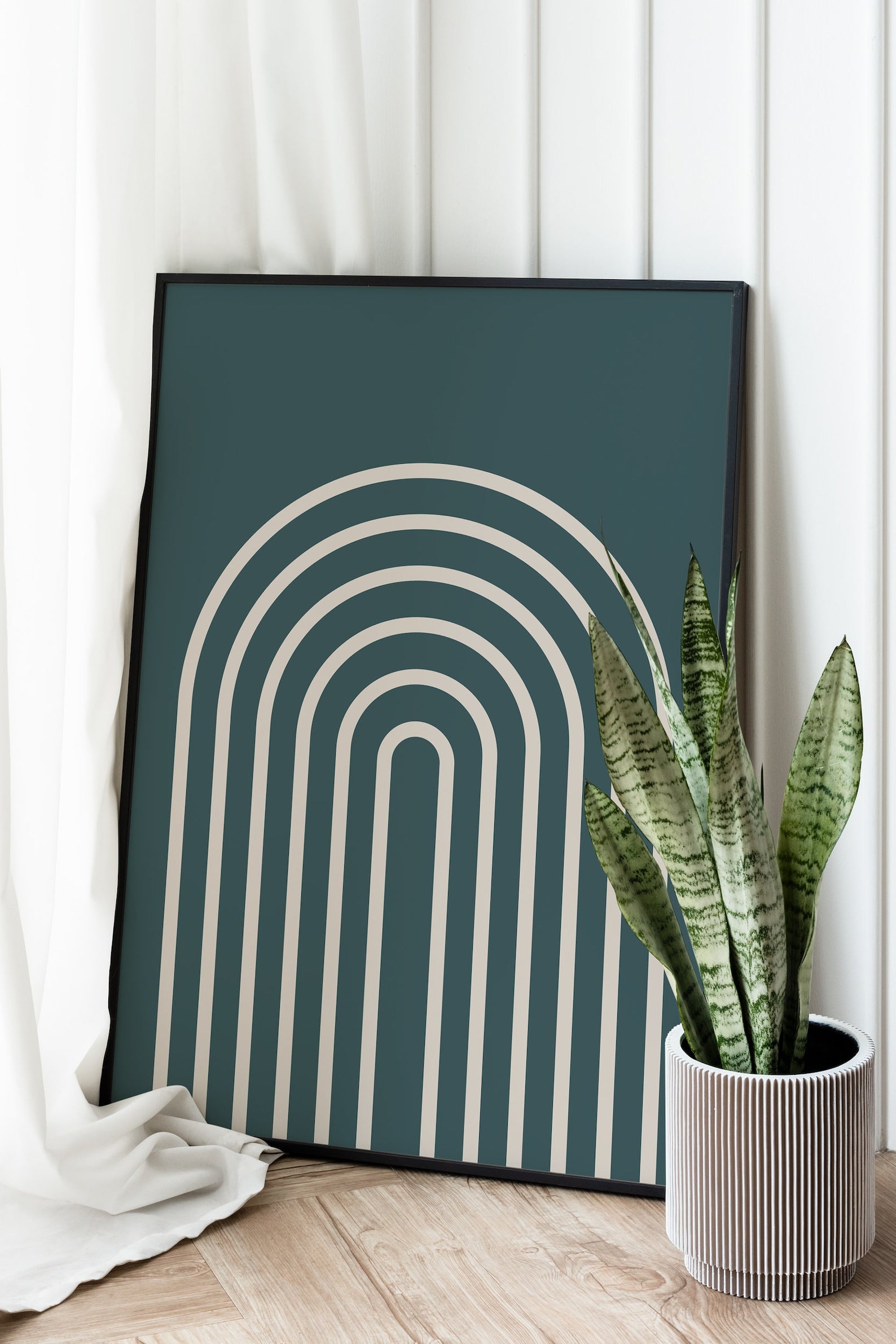 Set of 3 Boho Dark Green Zikr Frame