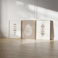 Ayatul Kursi - Set of 3 Boho Beige Islamic Wall Art