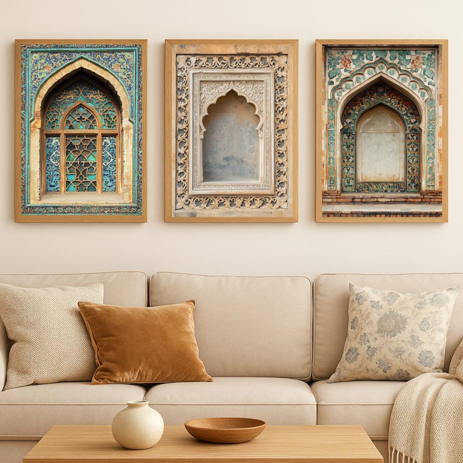 Islamic Wall Art Set of 3 | Mosque Arches