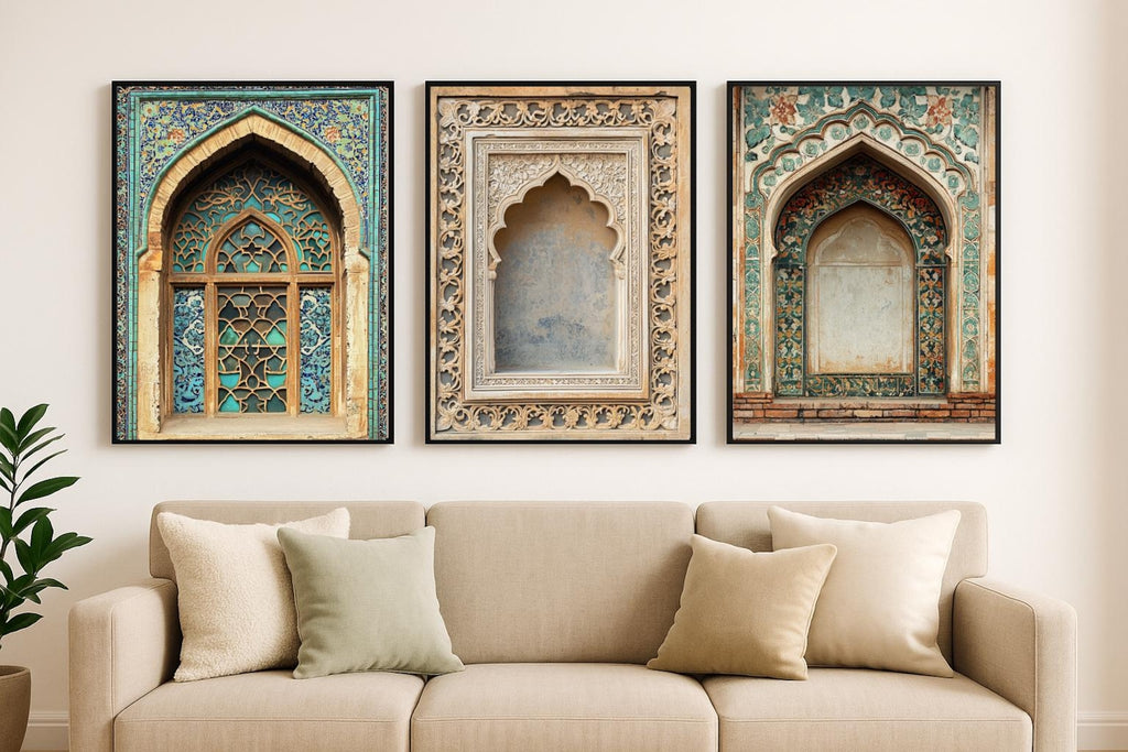 Islamic Wall Art Set of 3 | Mosque Arches