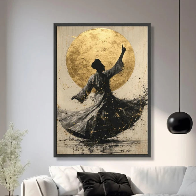 Dervish Silhouette  Wall Frame