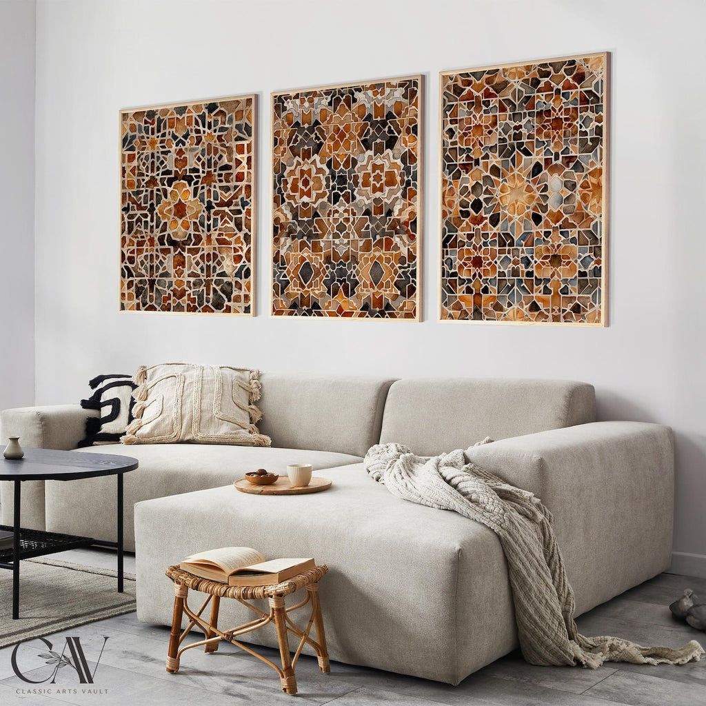 Alhambra Tile Inspired - Islamic Wall Art