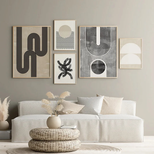 Minimalist Gallery Wall - Set of 5