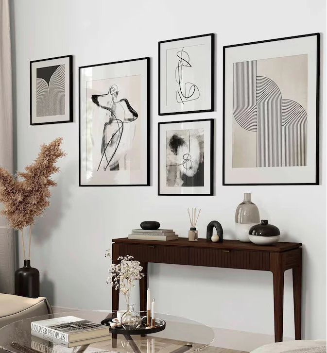 Modern Gallery Wall Art - Set of 5