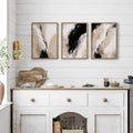 Japani Wall Art -Neutral Abstract Gallery Wall Art -Set of 3