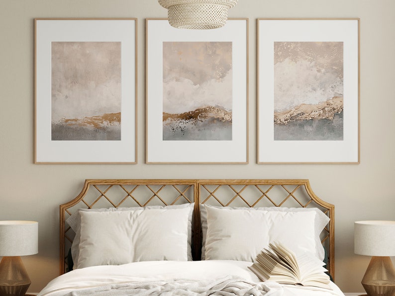 Neutral Abstract Art Set