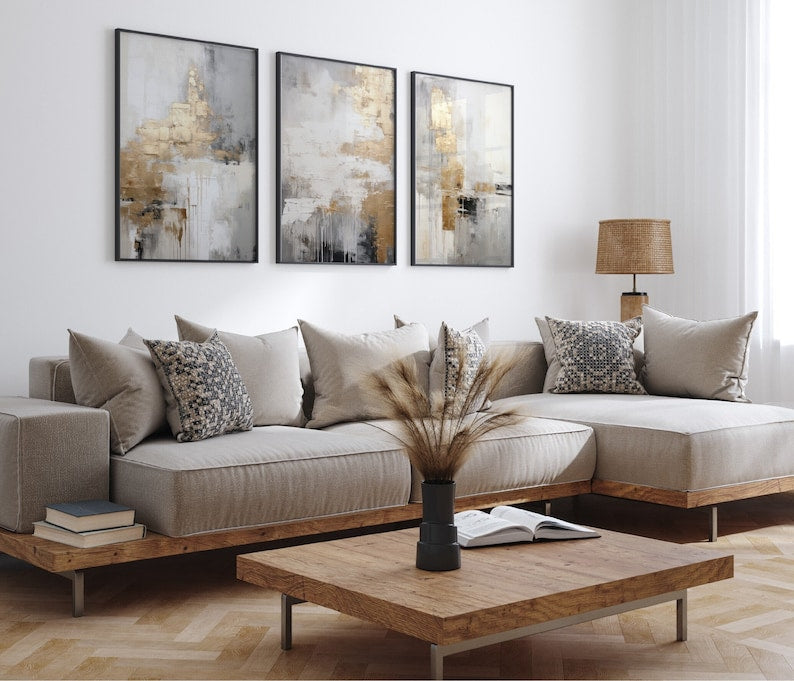 Neutral Abstract Wall Frame
