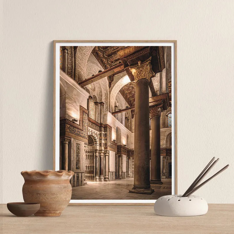 Vintage Mosque Wall Art - Set of 3