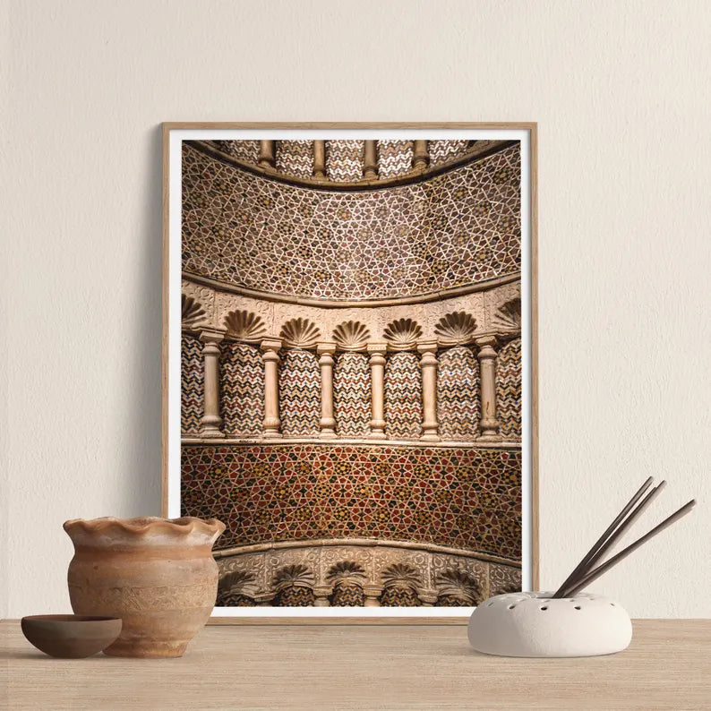 Vintage Mosque Wall Art - Set of 3
