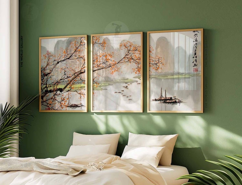 Japanese Wall Art Set of 3