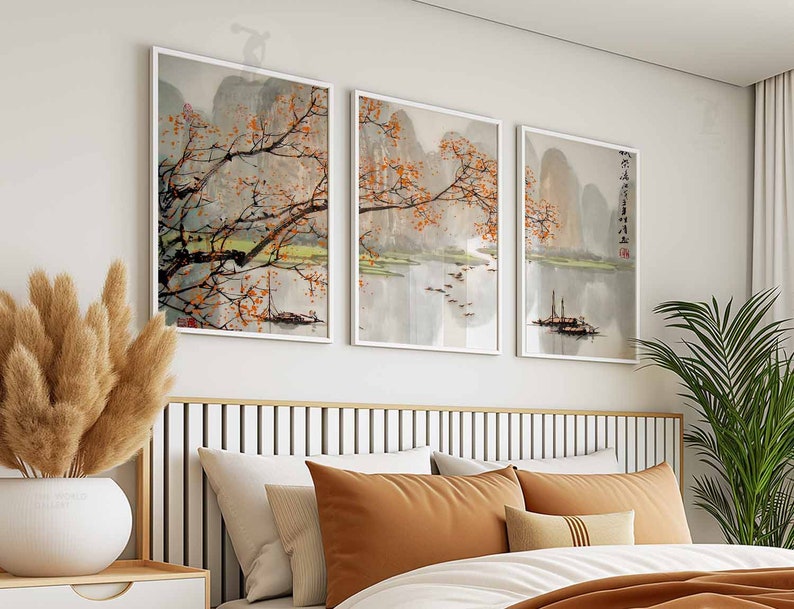 Japanese Wall Art Set of 3