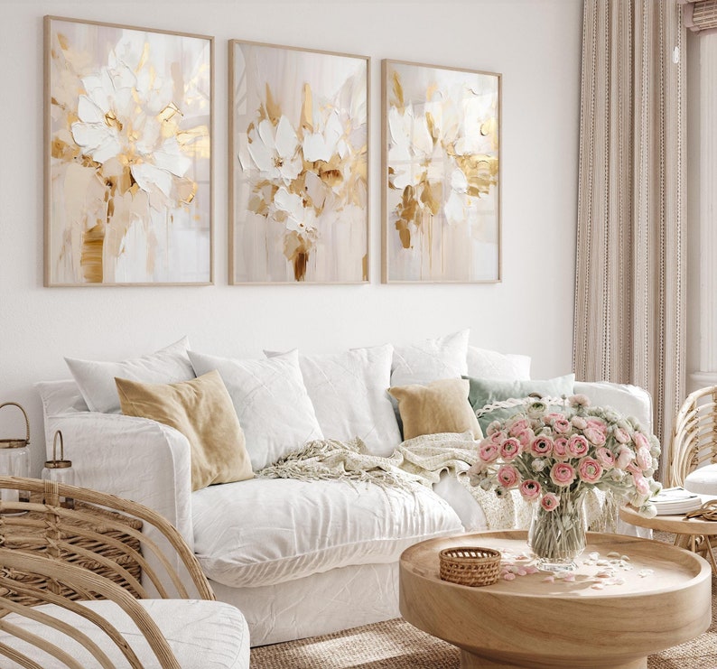 Abstract Flowers Wall Art