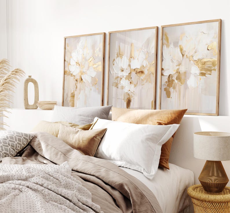 Abstract Flowers Wall Art
