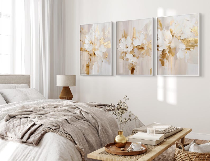 Abstract Flowers Wall Art