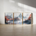 Calm Japandi Landscape Wall Art Set of 3