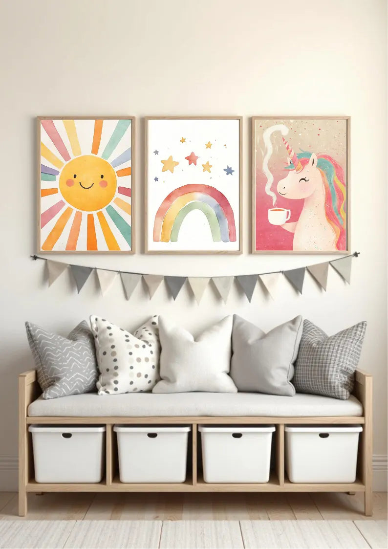 Watercolor Wall Art - Set of 3
