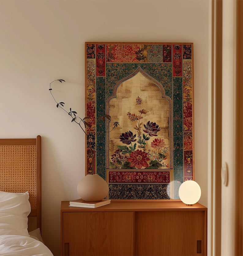 Persian Floral Arch Frame | Modern Art Frame