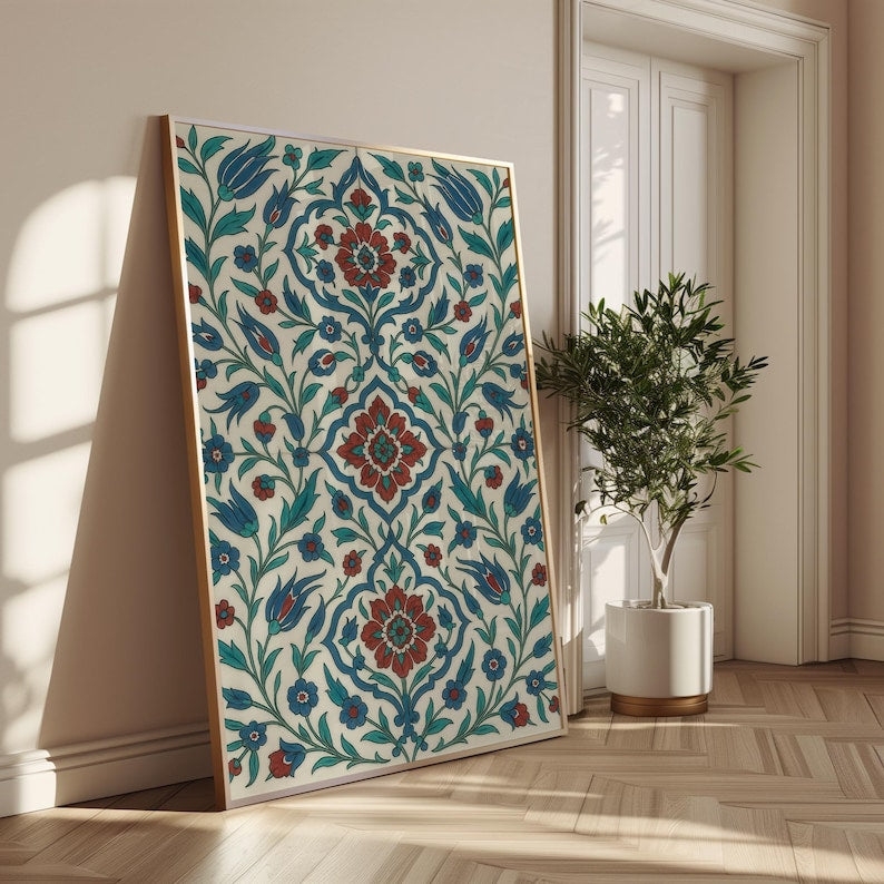 Ottoman Floral Arch Frame | Modern Art Frame