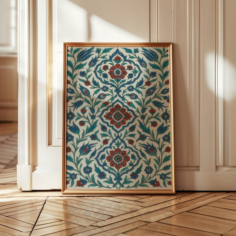 Ottoman Floral Arch Frame | Modern Art Frame