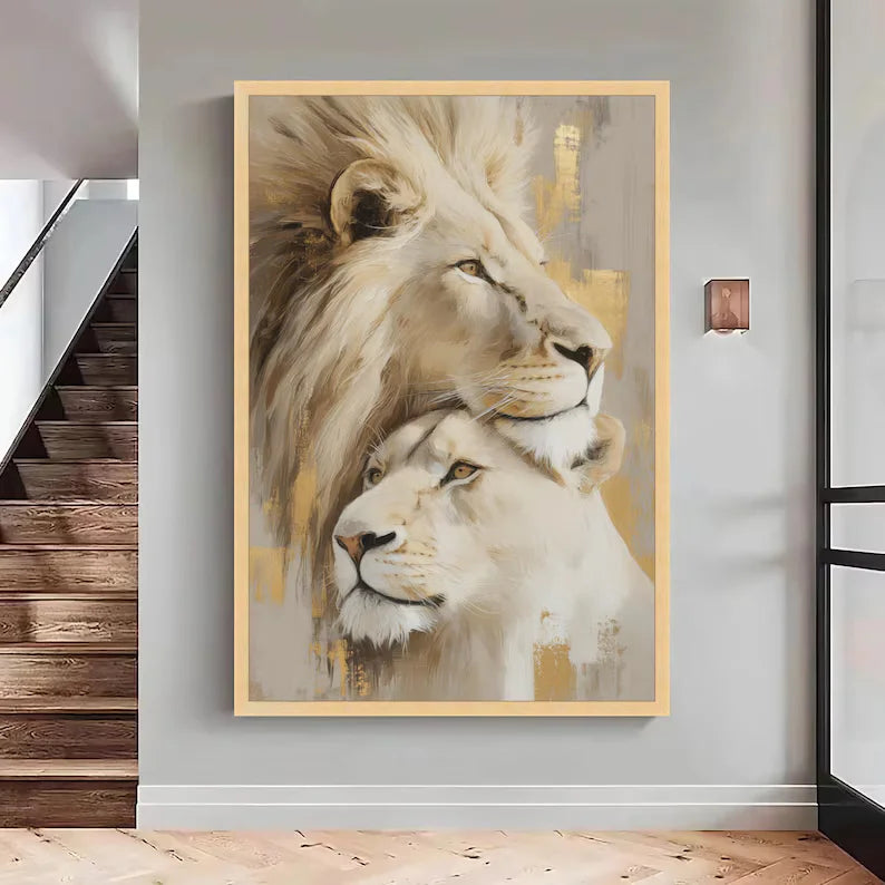 Safari Decor Lion Wall Frame