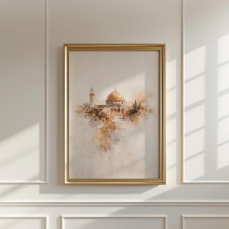 Dome of the Rock Wall Frame | Modern Art Frame
