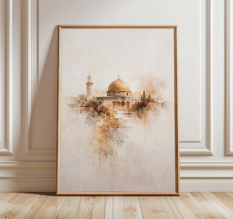 Dome of the Rock Wall Frame | Modern Art Frame