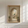 Masjid Nabawi Green Wall Frame | Modern Art Frame